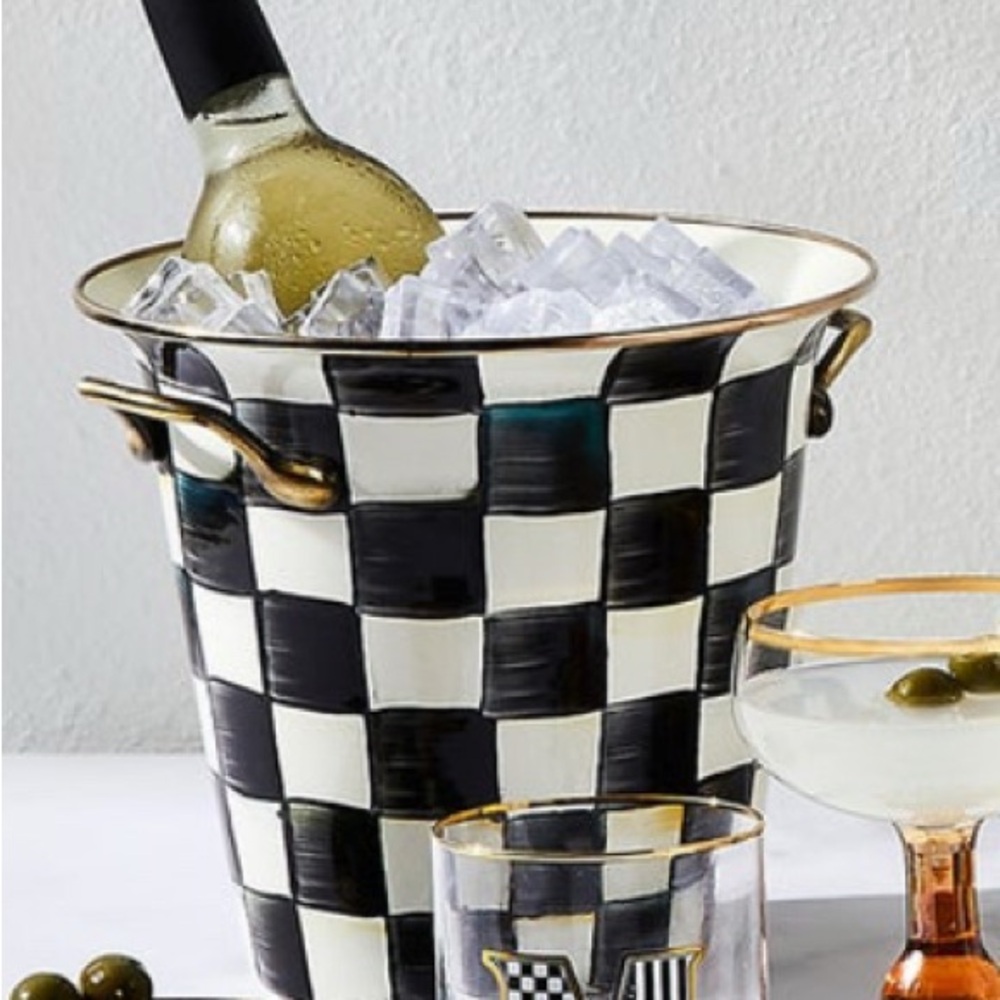 NWT Mackenzie Child Wine cooler Courtly checked
